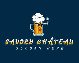 Beer Mug Liquor logo design