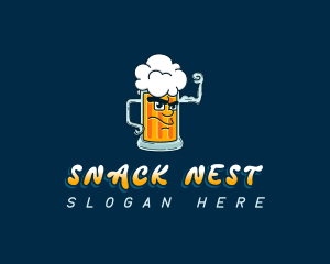 Beer Mug Liquor logo design