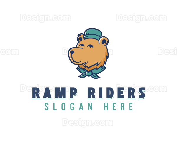 Outdoor Camping Bear Logo