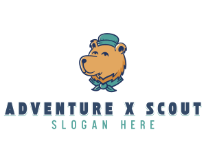 Outdoor Camping Bear logo design