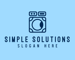 Simple Washing Machine  logo design