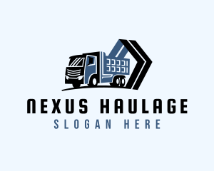 Truck Haulage Transport logo design