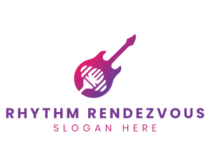 Multimedia Guitar Microphone logo design