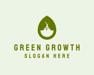 Green Droplet Lawncare  logo design