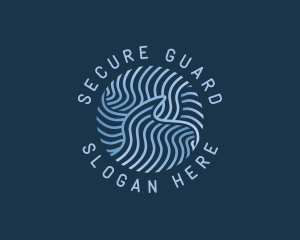 Ocean Wave Pattern Logo