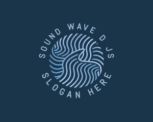 Ocean Wave Splash logo design