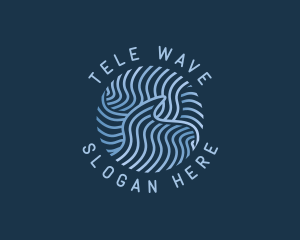 Ocean Wave Splash logo design