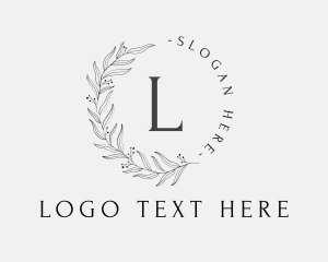 Elegant Luxury Leaves Lettermark logo