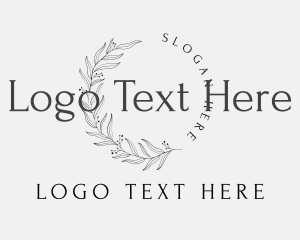 Elegant Luxury Leaves Lettermark Logo