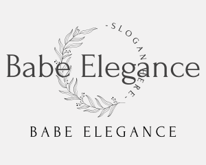 Elegant Luxury Leaves Lettermark logo design