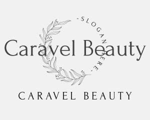 Elegant Luxury Leaves Lettermark logo design