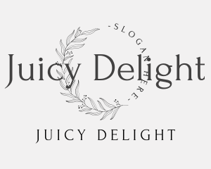 Elegant Luxury Leaves Lettermark logo design