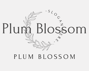 Elegant Luxury Leaves Lettermark logo design