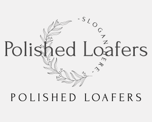 Elegant Luxury Leaves Lettermark logo design