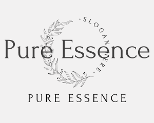 Elegant Luxury Leaves Lettermark logo design