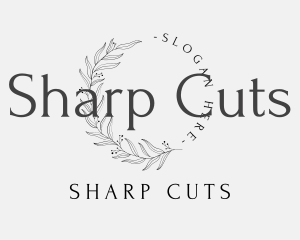 Elegant Luxury Leaves Lettermark logo design