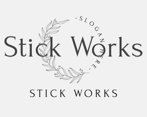 Elegant Luxury Leaves Lettermark logo design