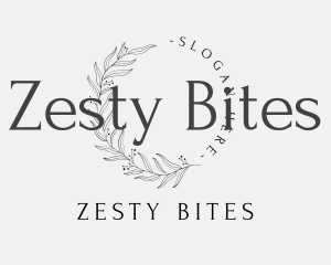 Elegant Luxury Leaves Lettermark logo design