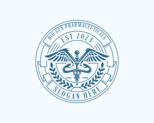 Medical Doctor Caduceus logo design