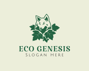 Eco Wild Wolf logo design