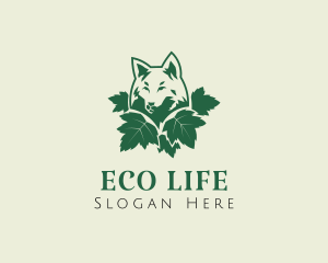 Eco Wild Wolf logo design