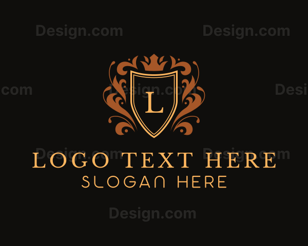 Elegant Ornament Shield Logo