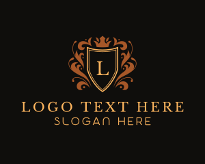 Elegant Ornament Shield logo