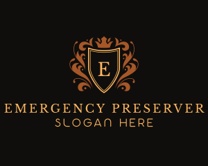 Elegant Ornament Shield Logo