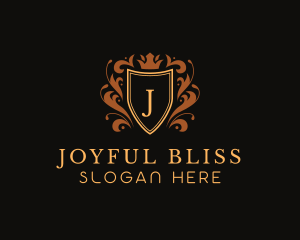 Elegant Ornament Shield Logo