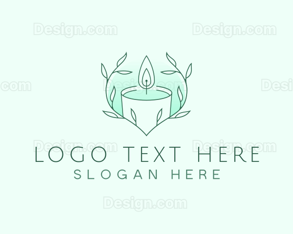 Candle Wax Leaf Logo