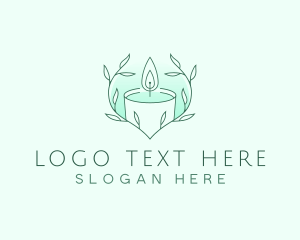 Candle Wax Leaf logo