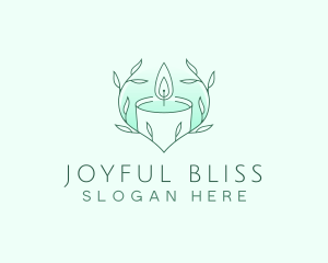 Candle Wax Leaf Logo