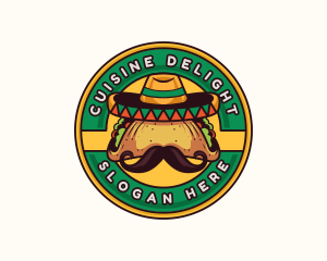 Mexican Hat Taco logo design