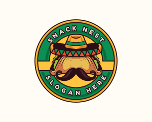 Mexican Hat Taco logo design