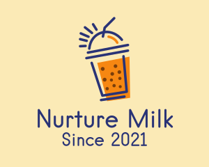 Milk Tea Beverage  logo design