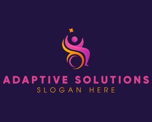 Disability Wheelchair Care logo design