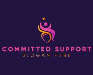 Disability Wheelchair Care logo design