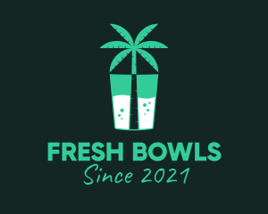 Tropical Drink Cooler logo design