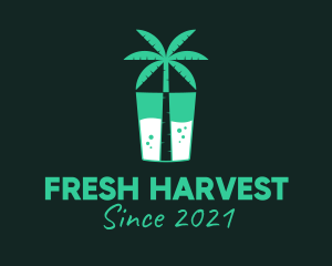 Tropical Drink Cooler logo design