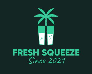 Tropical Drink Cooler logo design