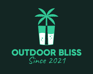 Tropical Drink Cooler logo design