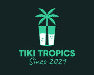 Tropical Drink Cooler logo design