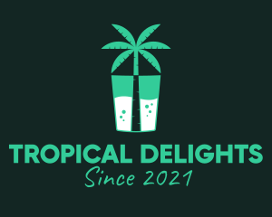 Tropical Drink Cooler logo design