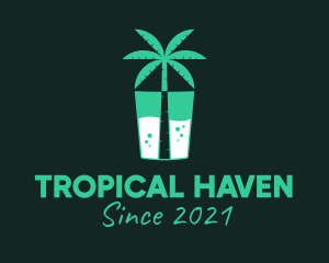 Tropical Drink Cooler logo design