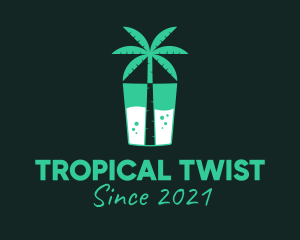 Tropical Drink Cooler logo design