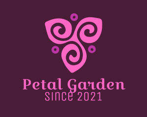 Pink Flower Spa  logo design