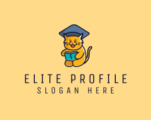 Cat School Graduation logo design