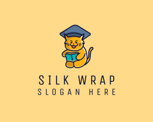 Cat School Graduation logo design