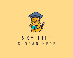 Cat School Graduation logo design