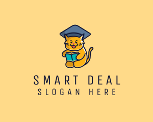 Cat School Graduation logo design